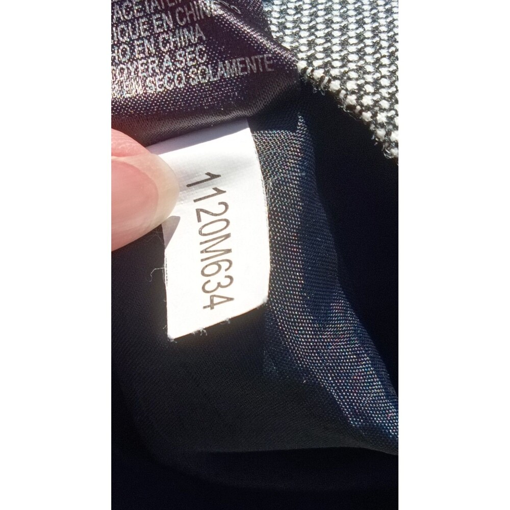 Edgy Charcoal Midi Sheath Dress Studded Leather Accent Size 8 Career Office - Picture 6 of 9